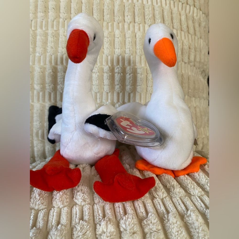 Vintage retired TY Beanie Babies, Bird Duo